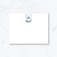 Personalized Hydrangea Crest Stationery Set