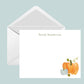 Personalized Fall Pumpkin Stationery Set