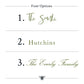 Personalized Watercolor Santa Tea Towel