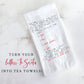 Personalized Christmas Letter to Santa Tea Towel