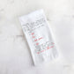 Personalized Christmas Letter to Santa Tea Towel