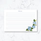 Personalized Hydrangea Recipe Box Cards