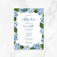 Hydrangea Wedding Shower Invitations
