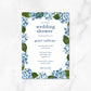 Hydrangea Wedding Shower Invitations
