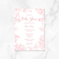 Chinoiserie Inspired Floral Baby Shower Invitations