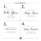 Hydrangea Wedding Shower Invitations
