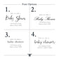 Chinoiserie Inspired Floral Baby Shower Invitations