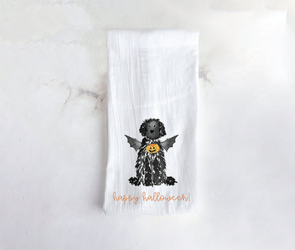 Spooky Halloween Doodle Tea Towel