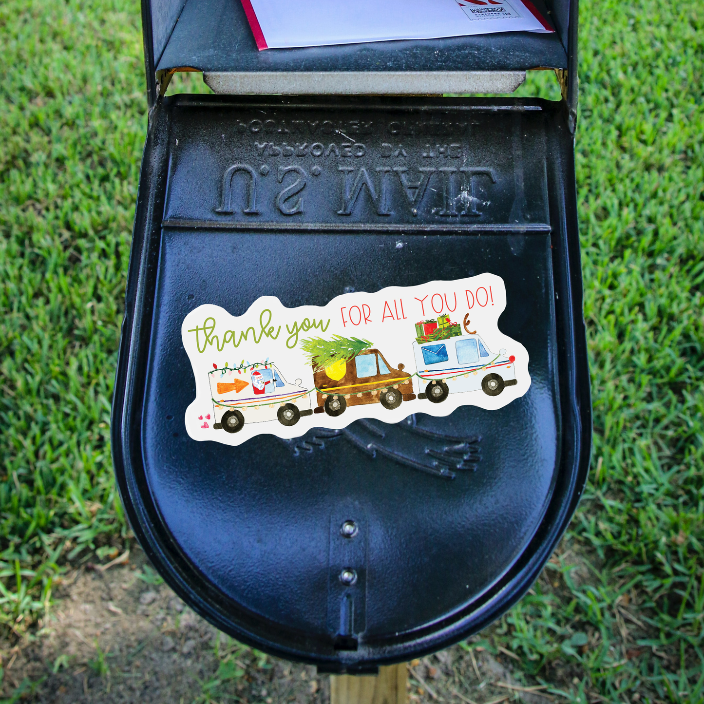 Delivery Driver Thank You Mailbox Magnet
