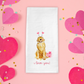 Golden Retriever Lovey Dovey Tea Towel