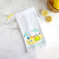 Personalized Summer Umbrella Beach Scene Tea Towel