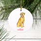 Personalized Lab Ceramic Ornament