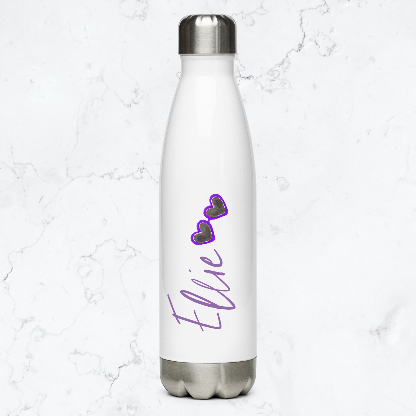 Personalized Name or Monogram Stainless Steel Water Bottle