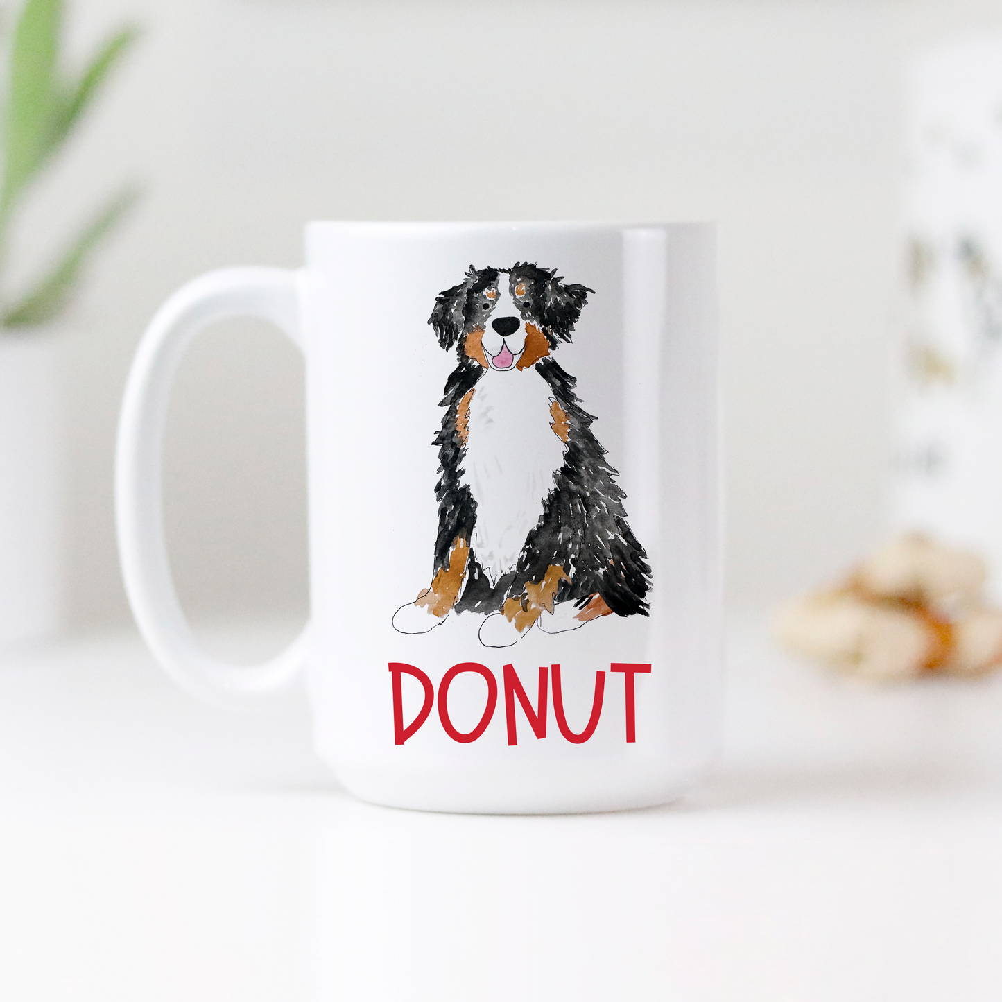 Personalized Bernese Mountain Dog Mug