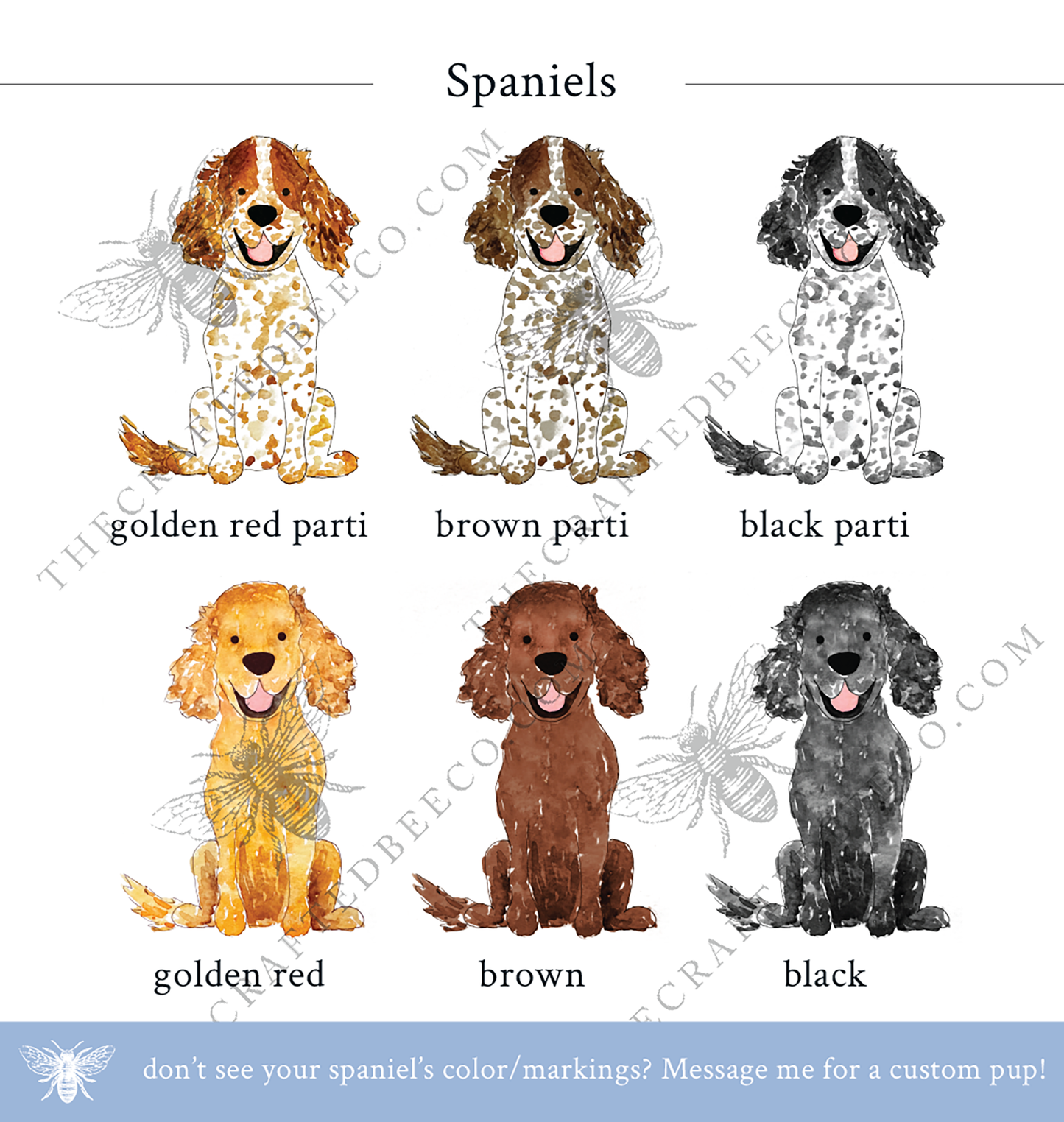 Golf Patron Spaniel Tea Towel