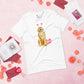 Lovey Dovey Golden Retriever Bella Canvas Tee